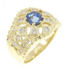 K18 ゴールド リング 指輪 サファイア 約0.48ct 4.5号 - メルカリ