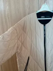 ザラ キルティング ダウン アウター ベージュ