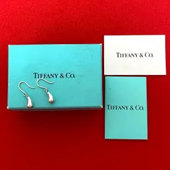 極 美品 箱付 TIFFANY&Co. ティファニー エルサペレッティ ティアドロップ シルバー925 ピアス アクセサリー アクセサリー シルバー 70951