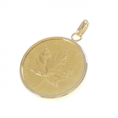 K18YG(枠) コイン ペンダント