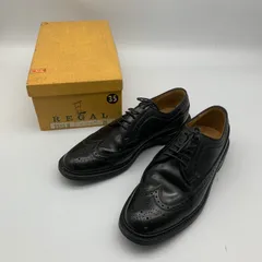 EF1227-1-2 REGAR リーガル ビジネスシューズ ウイングチップ ブラック 26cm 美品 革靴 箱付き 黒