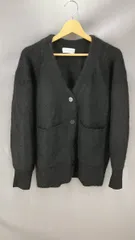 ★ Adam et Rope アダム エ ロペ 長袖カーディガン  モヘアライクカーディガン レディース フリーサイズ ブラック 冬