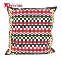 LOUIS VUITTON ルイヴィトン クッション チェック クッサン MP3308 ウール レッド