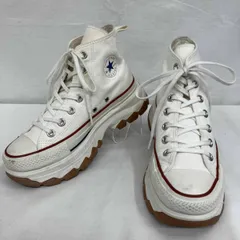 CONVERSE ホワイト/厚底/TREKWAVE HI/1SD034 スニ-カ-/23㎝