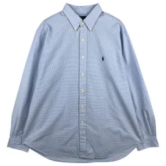 古着 ラルフローレン Ralph Lauren CLASSIC FIT ギンガムチェック 長袖 ボタンダウンチェックシャツ メンズXL相当/eaa602394