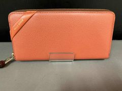 美品】PELLE BORSA 長財布 本革 オレンジ×グレー バイカラー - メルカリ