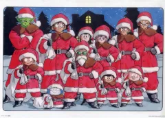 【中古】クリアポスター 鳥山明カラーイラストクリアポスター(A3) 集合(サンタ服) 「一番くじ ドラゴンボール 40th ～其之一～」 H賞