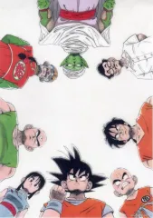 【中古】クリアポスター 鳥山明カラーイラストクリアポスター(A3) 集合(円陣) 「一番くじ ドラゴンボール 40th ～其之一～」 H賞