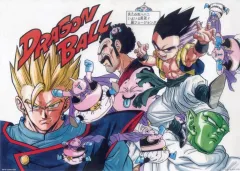 【中古】クリアポスター 鳥山明カラーイラストクリアポスター(A3) 集合(ロゴ右上) 「一番くじ ドラゴンボール 40th ～其之一～」 H賞