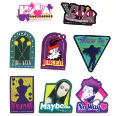 【中古】シール・ステッカー ヒソカ=モロウ＆イルミ=ゾルディック(8枚セット) ステッカーアソート 「一番くじ HUNTER×HUNTER Cross the “X-Day”」 L賞