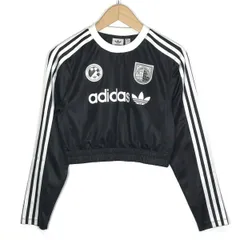 【倉吉店】 中古 adidas Originals | アディダスオリジナルス 長袖Ｔシャツ W SOCCER LS CROP IR9802 ブラック サイズ：M 【111】