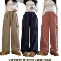 2点セット) エイブリー ノーブランド コード コーデュロイ ワイドフィット パンツ ジョガーパンツ