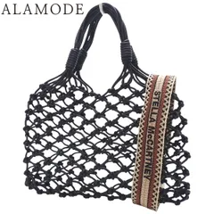 Stella McCartney(ステラマッカートニー) 2WAY メッシュバッグ ハンドバッグ ショルダー 肩掛け 斜め掛け ヴィーガンレザー ブラック黒 シルバー金具 レディース 40802156064【中古】【アラモード】