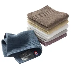 今治タオル ハンカチ タオルハンカチ HOTEL'S ホテルズ 6枚セット アソート6色01 約25×25cm 綿100％ 高吸水 耐久性 無地 日本製 0