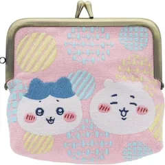サンスター文具 ちいかわ ポーチ ミニ がま口刺繍 ちいかわ＆ハチワレ S2323583