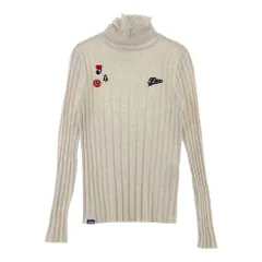 サイズ：L FILA GOLF フィラゴルフ MO4HL702 タートルネック 長袖ニットセーター  ベージュ系 [240101595475] ゴルフウェア レディース ストスト