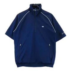 サイズ：M FIDRA フィドラ  ハーフジップ 半袖ブルゾン  ネイビー系 [240101596484] ゴルフウェア メンズ ストスト