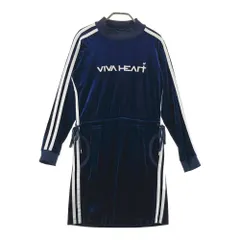 サイズ：40 VIVA HEART ビバハート  モックネック 長袖ワンピース ベロア  ネイビー系 [240101596716] ゴルフウェア レディース ストスト
