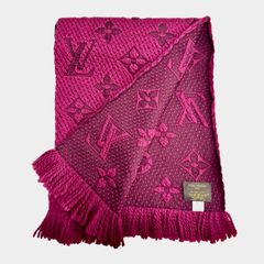 ❤お得なお品❤クリーニング済み カシミヤマフラー 大判 レッド エルメス Hermès エルメス マフラー ストール ロゴ刺繍 クリーニング済み