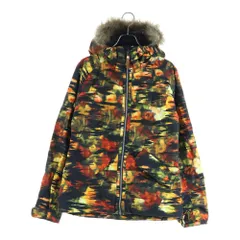 BURTON (バートン) DRY RIDE ファー付き スノーボードジャケット 総柄 マルチ 11182CN760806