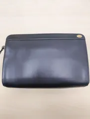 美品 dunhill クラッチバッグ レザー セカンドバッグ 黒 ブラック ダンヒル