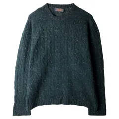 古着 ブルックスブラザーズ Brooks Brothers カラーネップ ケーブル編み ウールニットセーター メンズXL相当/eaa605787