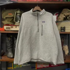 パタゴニア グレー ベター セーター ハーフ ジップアップ フリース ジャケット N290