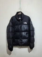 (100) THE NORTH FACE ザノースフェイス ヌプシダウンジャケット アウター ブラック グースダウン 700 ジャケット