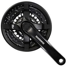 시마노 SHIMANO 프론트 체인 휠 MTB FC-TY501 48×38×28T 170mm 8S/7S/6S 체인 가드 첨부 블랙·대응 BB 사각축 122.5mm D-NL E