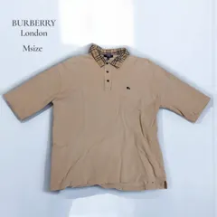 バーバリー ノバチェック襟 ポロシャツ ベージュ 上品