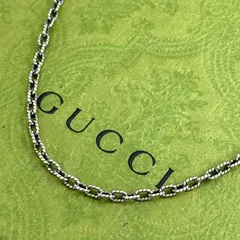 GUCCI 燻加工 45cm チェーン ネックレス 1-81a-17