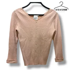 Rirandture／ピンク／トップス／アクセサリー付き／おしゃれ／高級感／上品／無地／シンプル／2