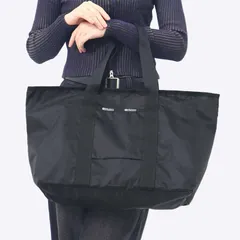 レスポートサック LeSportsac トートバッグ レディース ポーチ付 無地 A4 ブラック 1379 C509