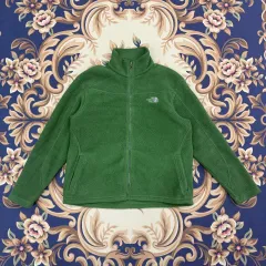 (L)THE NORTH FACE ザノースフェイス フリース ジップアップ ジャケット (グリーン)