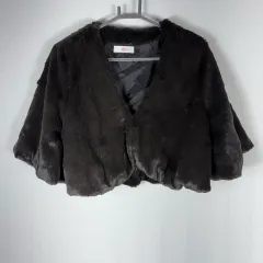 日本 ヴィンテージ ブラウン ファー ボレロ