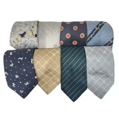 ネクタイ 8本セット CHANEL シャネル シルク 100％ メンズ 小物 【中古】 12509K287