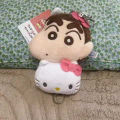 ハローキティ クレヨンしんちゃん コラボ ぬいぐるみ リール キーホルダー 日本限定