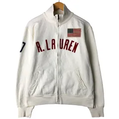 古着 ラルフローレン Ralph Lauren POLO JEANS COMPANY 星条旗柄 ハイネック フルジップスウェットシャツ トレーナー/eaa604037