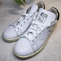 【良品】adidas/アディダス/STAN SMITH/スタン スミス/スニーカー/白/ホワイト/黒/ブラック/23.0cm