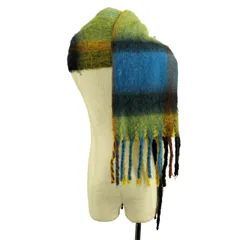 ノイズメーカー NOISE MAKER ボリュームフリンジブロックチェックマフラー レディース 表記無 