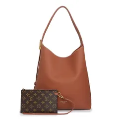 ルイ ヴィトン ロウキー ホーボー MM トート ショルダーバッグ グレインカーフレザー コニャック ブラウン ゴールド金具 M24974 LOUIS VUITTON（未使用　展示品）