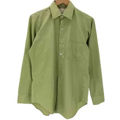 アロー ARROW Belmont club PERMA IRON 60-70S USA製 L/S コットン ポリ 襟芯 ドレス シャツ メンズ  15-33