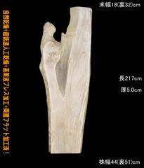 栃 M064 レジン 一枚板 乾燥材 棚板 カウンター テーブル DIY 耳付 天