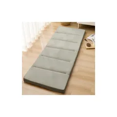 ごろ寝マット 長座布団 70×150cm高反発ウレタン190N 厚さ5cm 硬め 折りたたみ昼寝用マット ごろ寝クッション 畳める 体圧分散 底付き感無し 高耐久 抗菌防臭 防ダニ 三つ折りコンパクト収納 車中泊(70cm×150cm,グレージュ) 1