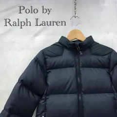 フード付き Polo By Ralph Lauren ダウンジャケット アウター サイズ表記無し ネイビー  キッズ ファッション