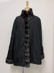 ◾︎希少◾︎ バルマン キルティングファーコート リバーシブル キャメル 9 ◾︎希少◾︎ バルマン キルティングファーコート リバーシブル