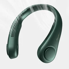 首掛け扇風機 ネッククーラー 携帯扇風機 3段階風量調節 羽なし ネックファン 4000mAh大容量バッテリー 長時間使用 強風 軽量 瞬間冷却 首かけ ネック冷却クーラー 熱中症対策 遠足/スポーツ観戦/花火大会/アウトドア/通勤/通学などに適用 日本語 1