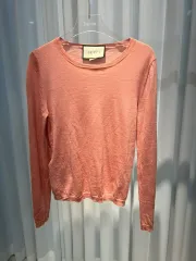 (XS) グッチ レディース インターロッキング ウール ニット ピンク