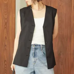 Plage (プラージュ) 24011922803030 SOFT WOOL ベスト レディース ブラック 36のサムネイル