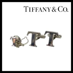 Y【TIFFANY&Co.】Tロゴ カフス タイタック SV925 SILVER/シルバー カフリンクス ネクタイピン ティファニー (61688TS4a)